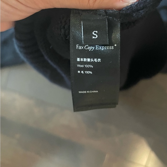 Fax Copy Express black wool sweater - Picture 3 of 5